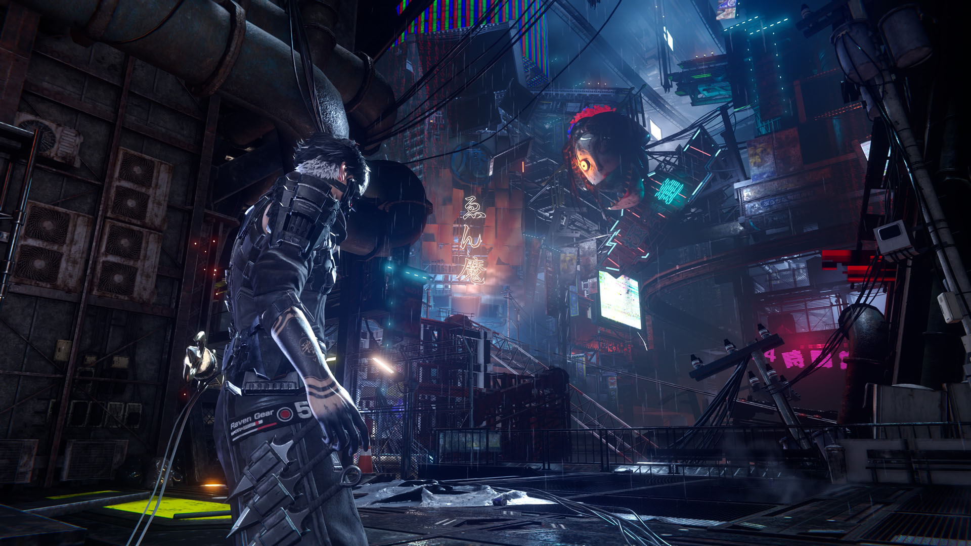 Yakumo enters a futuristic, sci-fi Tokyo in Ninja Gaiden 4