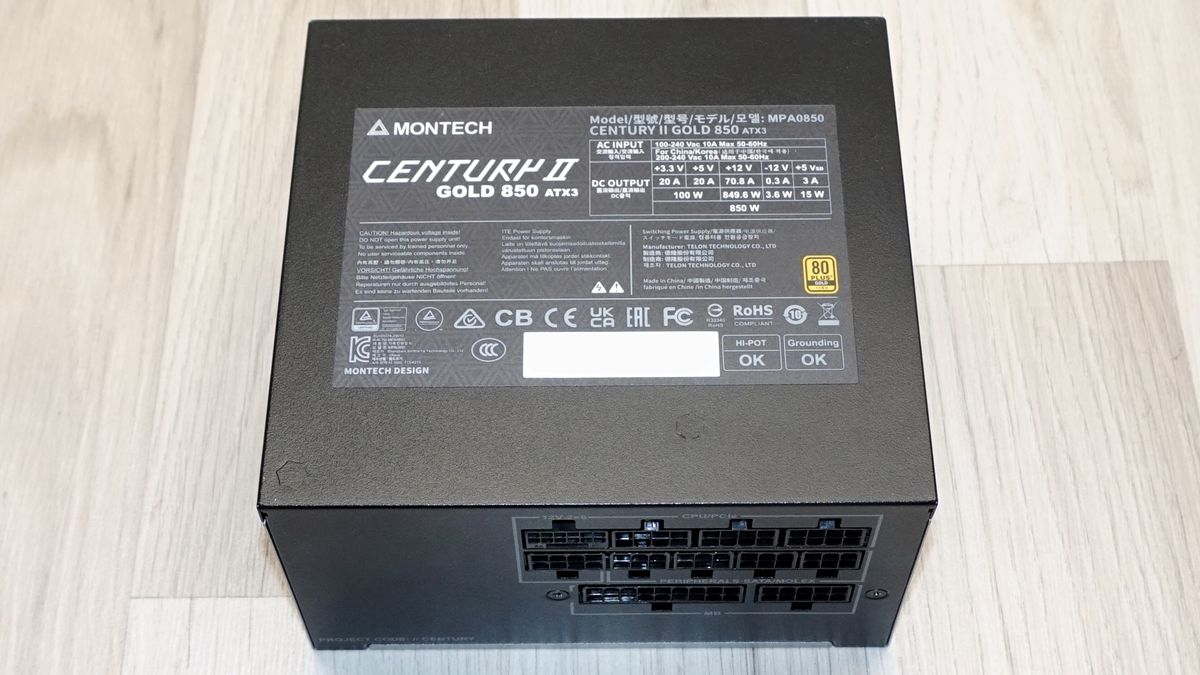 Montech Century II Gold 850W power supply review: Excellent budget-friendly Gold-tier ATX 3.1 unit with Cybenetics Platinum efficiency