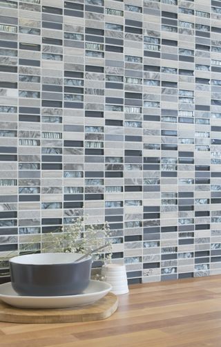 Mosaic wall tiles in a kitchen or bathroom