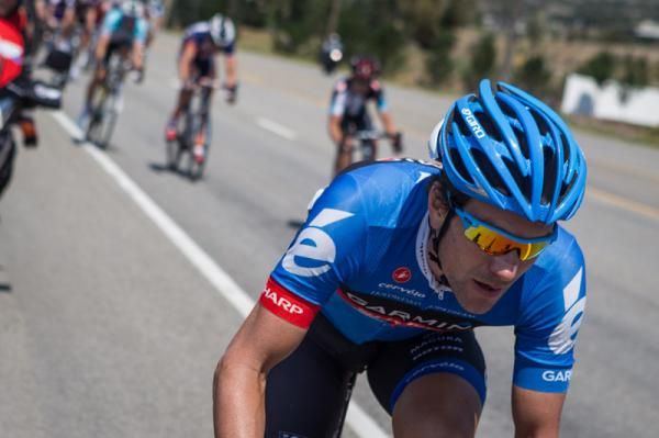 Dave Zabriskie (Garmin) launches an attack before the first sprint