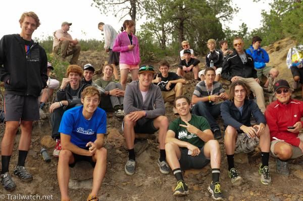 Fans lining the hillside at Ute Valley Park