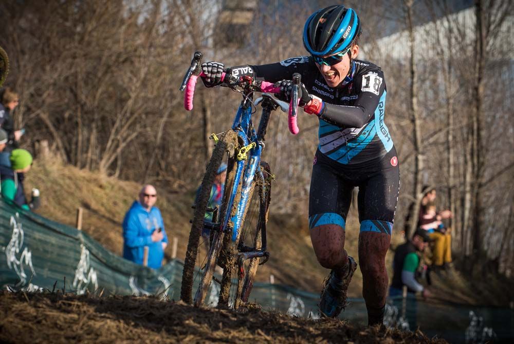 Caroline Mani (Raleigh Clement) shows the effort she puts into racing