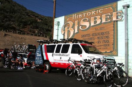 The United Healthcare team's gear is ready to go.