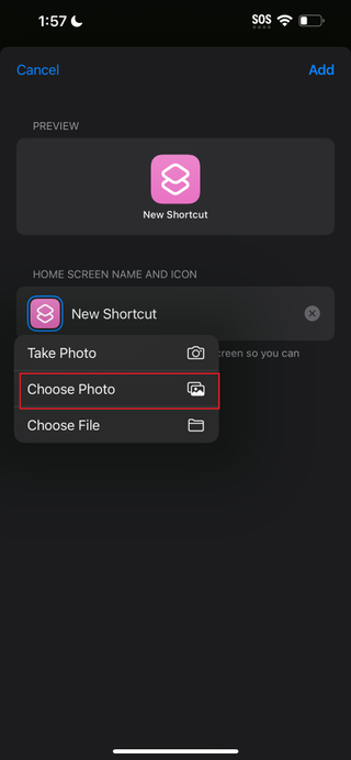 Choose a Photo on iOS