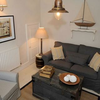 white wall with sofa