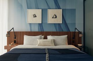 Mitek is a modular housing model by Danny Forster & Architecture, seen here its bedroom