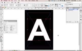Using the type tool in InDesign, create your central typography