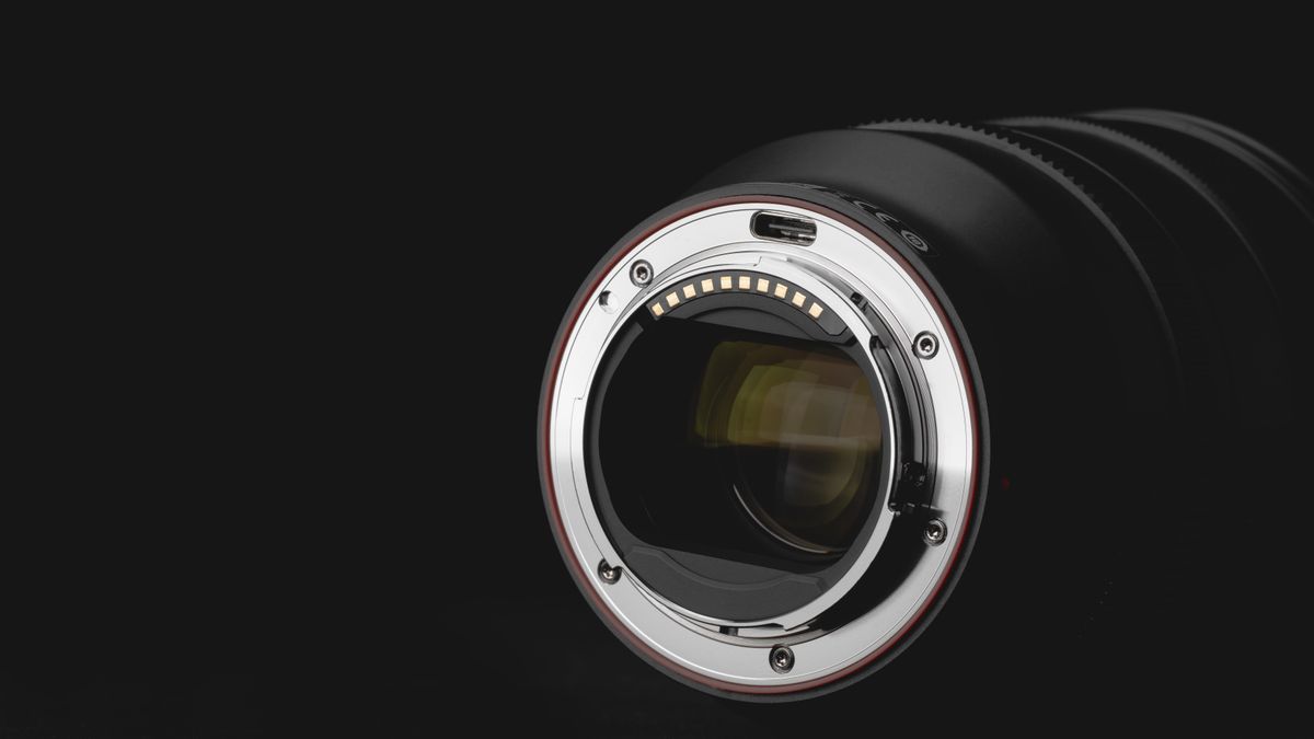 Viltrox AF 50mm f/1.4 Pro lens on a black background