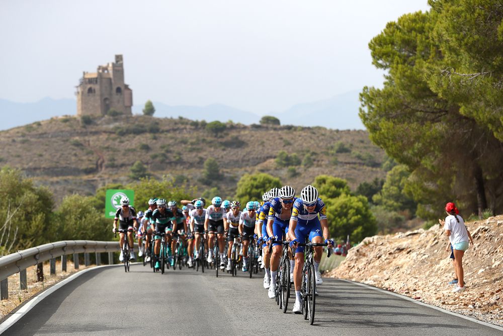 Quick-Step control the front during stage 3 at the Vuelta