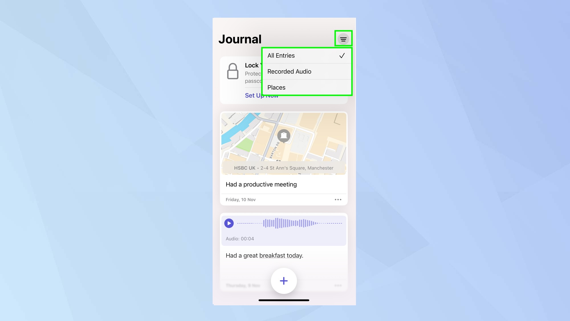 كيفية استخدام تطبيق iOS 17.2 Journal