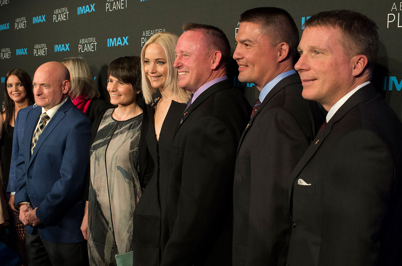 Jennifer Lawrence at &#039;A Beautiful Planet&#039; Premiere with Astronauts