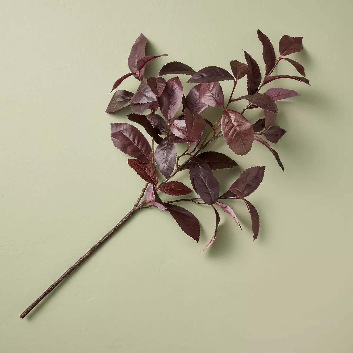 Black Plum Leaf Artificial Fall Stem – Hearth & Hand™ with Magnolia