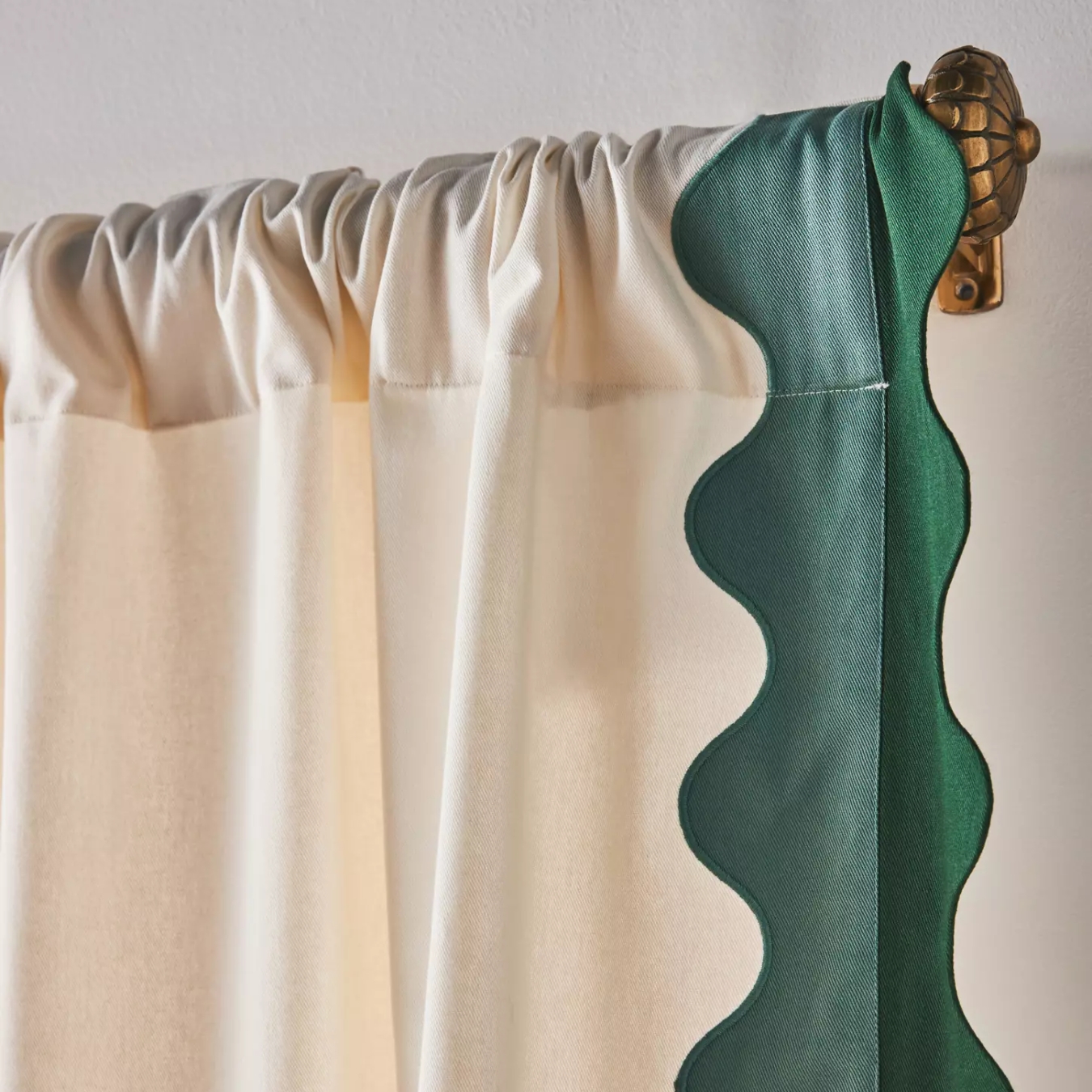 Anthropologie, Maeve Scalloped Cotton Curtain