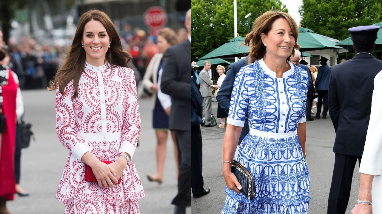 Carole and Catherine Middleton both love these broderie anglaise dresses - here&#039;s how to copy this versatile summer style