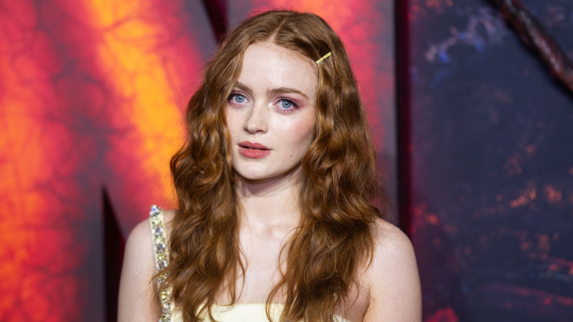 sadie sink at the stranger things premier