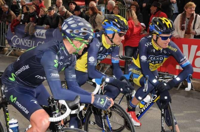 Roman Kreuziger (Team Saxo - Tinkoff) and his teammates