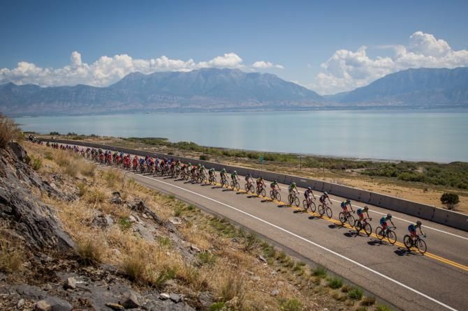 The field gets strung out along Utah Lake