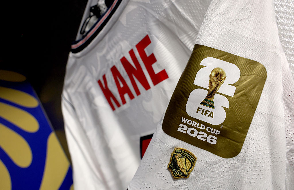 Harry Kane's England shirt ahead of World Cup 2026 game against Croatia
