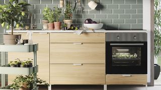 IKEA oven in kitchen