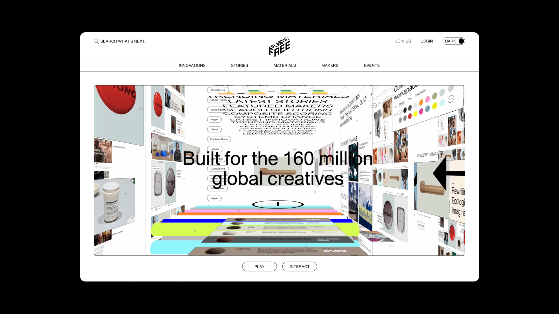 Plastic Free website interface