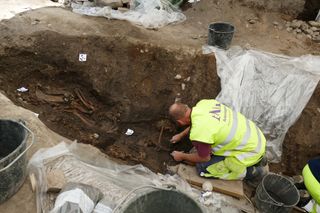 Recent excavations of a viking boat burial revealed the remains of a man.