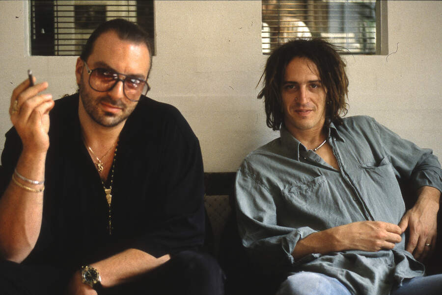 Alan Niven with Izzy Stradlin