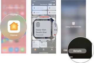 Launch the Home app, then tap one Homepod, then tap Details