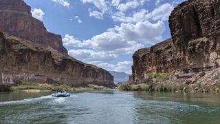 A view of the Grand Canyon from the Colorado River.