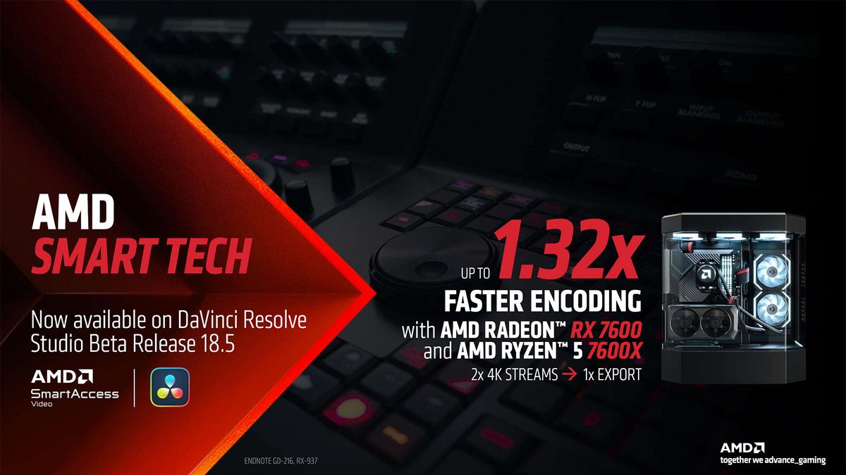 AMD Radeon RX 7600 slide deck
