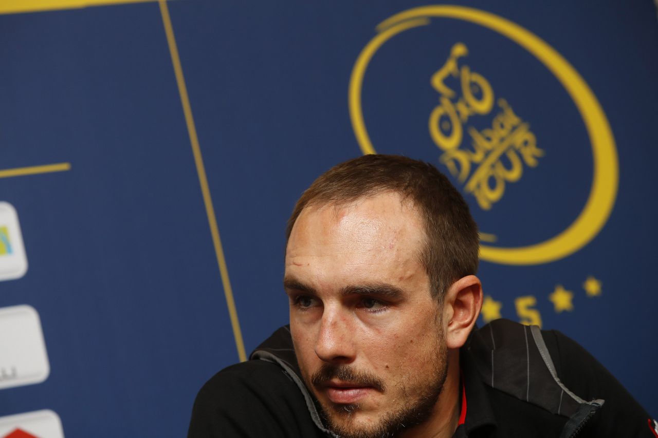 John Degenkolb at the opening press conference