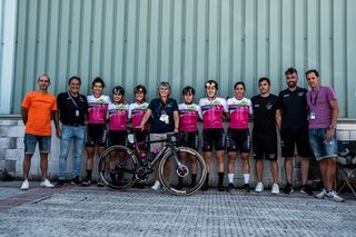 Laboral Kutxa-Fundación Euskadi with staff and main sponsors at Ceratizit Challenge by La Vuelta 2022
