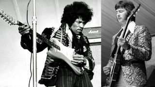 Jimi Hendrix and Eric Clapton