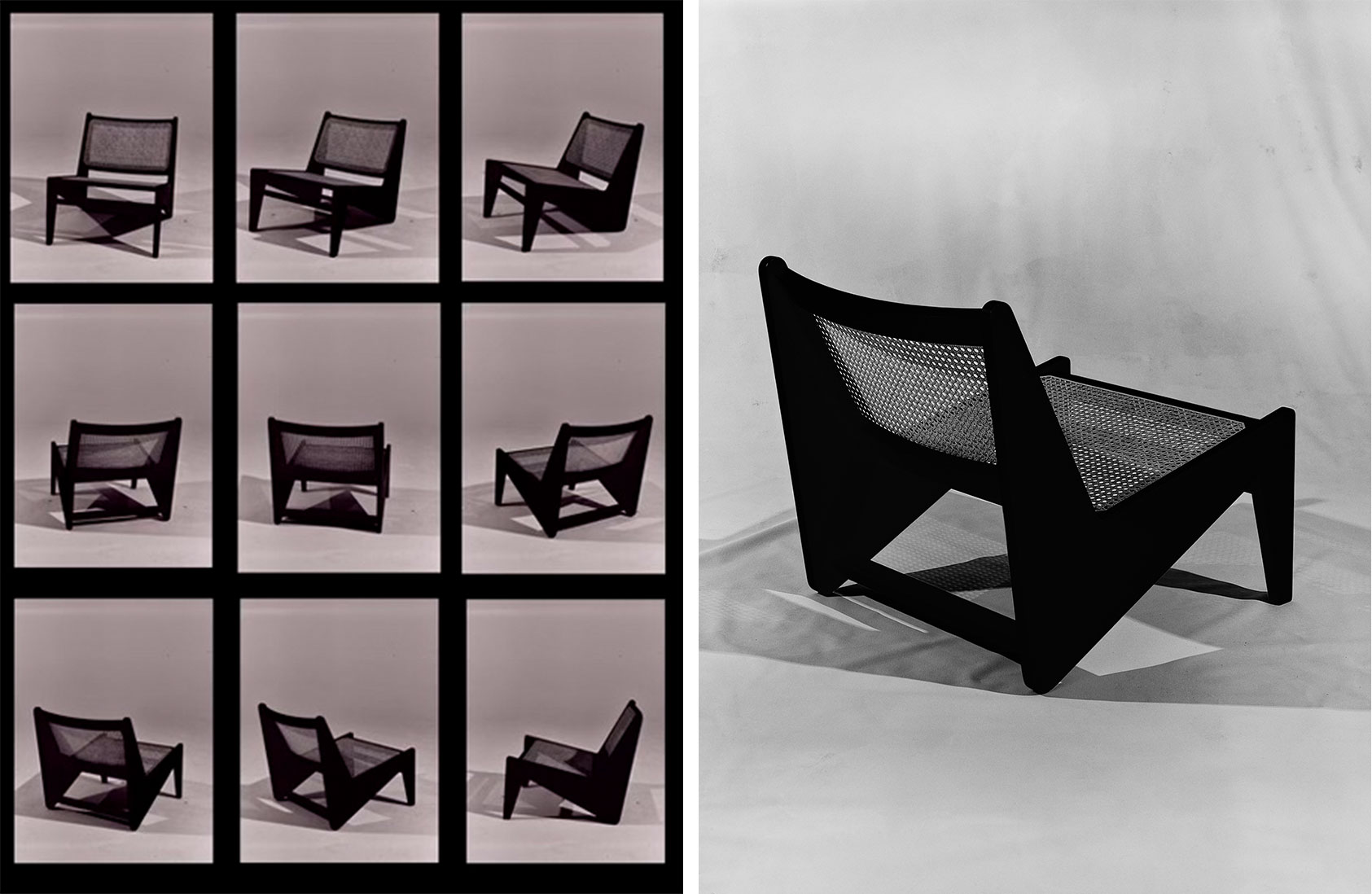 Chandigarh furniture: Kangaroo chair by Pierre jeanneret, from Cassina