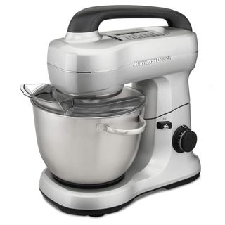 A Hamilton Beach Electric Stand Mixer on a white background