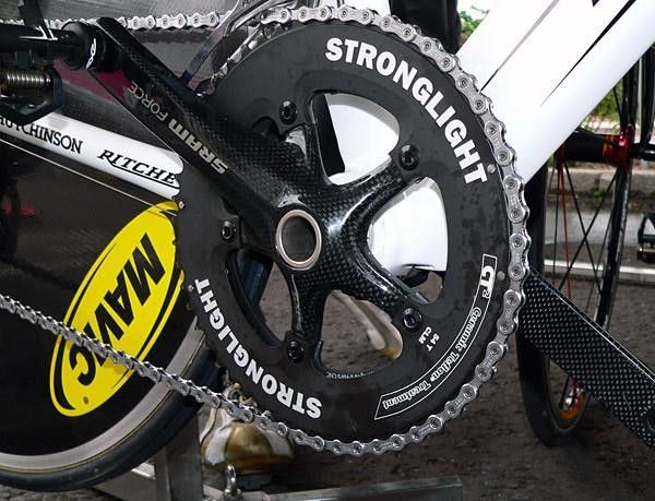 Stronglight rings are bolted