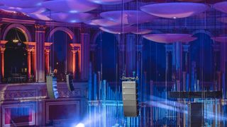 Seven circle delay arrays now hang from the ceiling (Image credit: Royal Albert Hall)