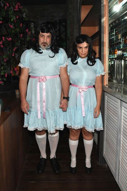 Joey Fatone and Izabel Araujo as the Twins from 'The Shining'