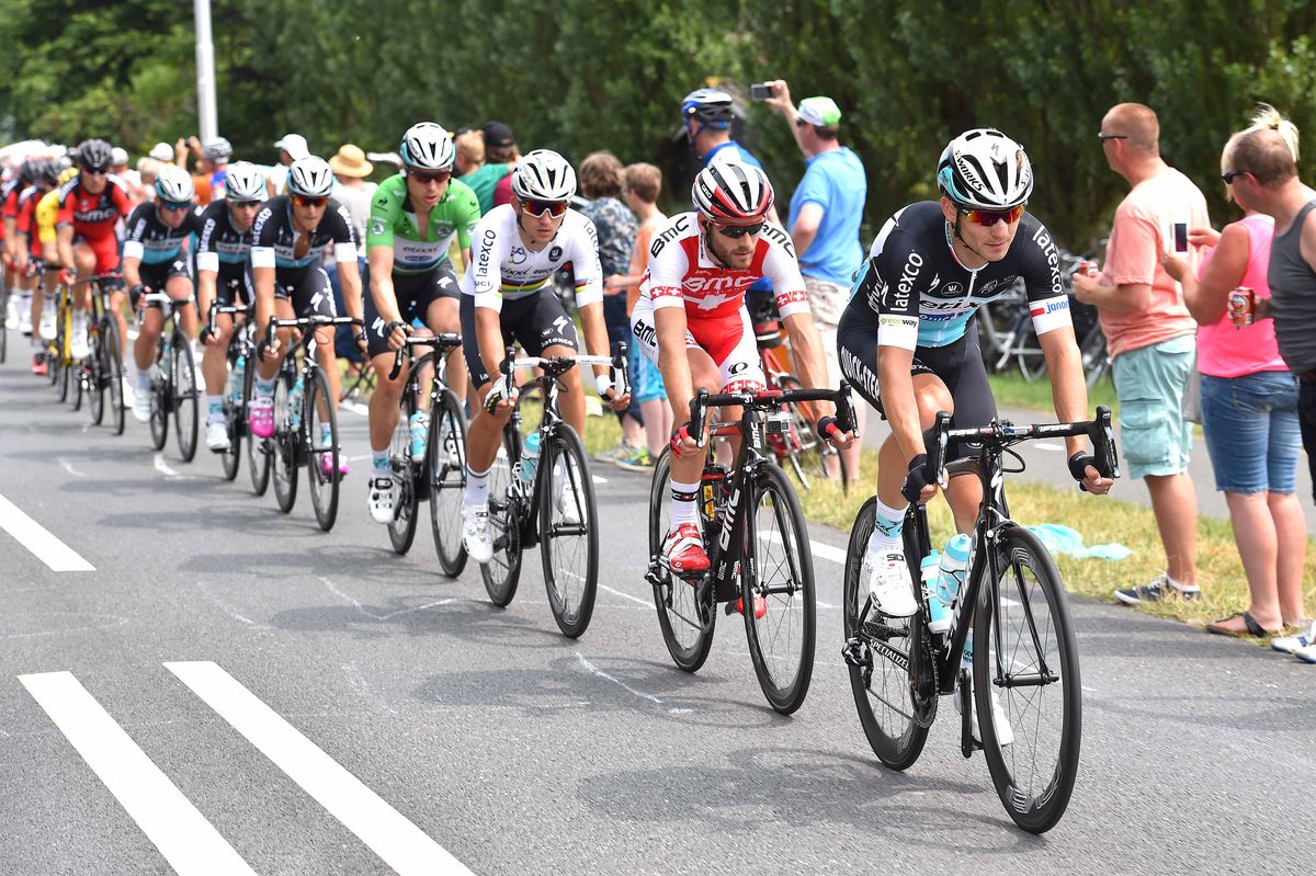 Michal Golas leads the bunch