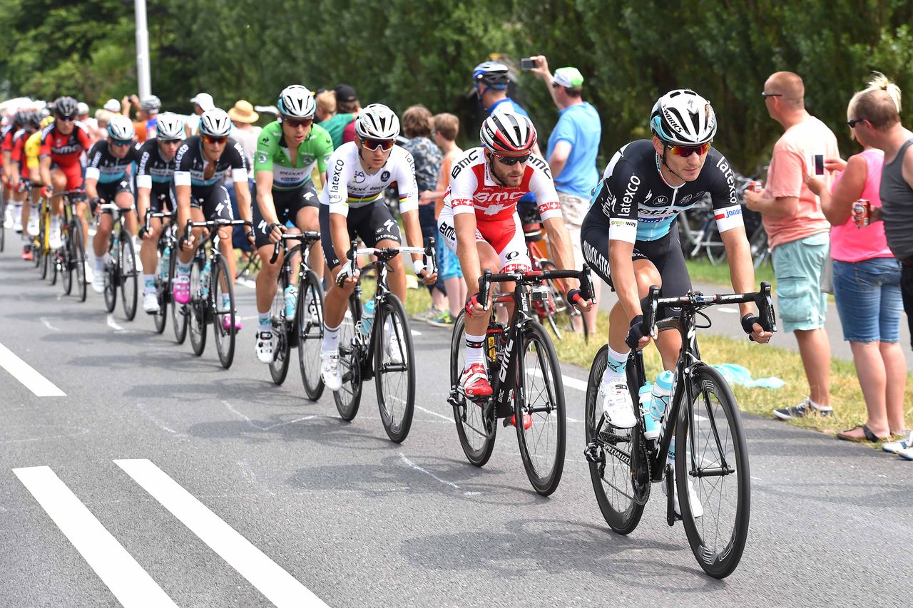 Michal Golas leads the bunch