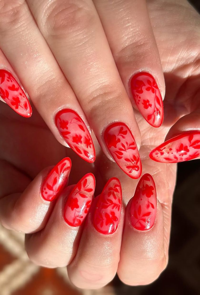 @thehangedit - Chic Red Nail Designs