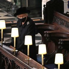 Queen Elizabeth II at Prince Philip's Funeral