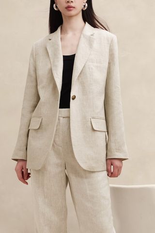 Lina Relaxed Linen Blazer