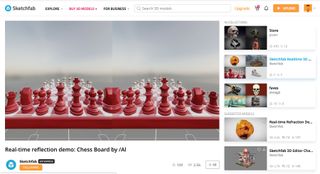 SketchFab homepage