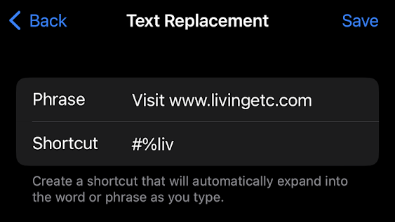 How to use text replacement on iPhone