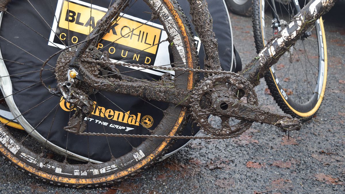 The bikes and components had to deal with very muddy conditions in Germany