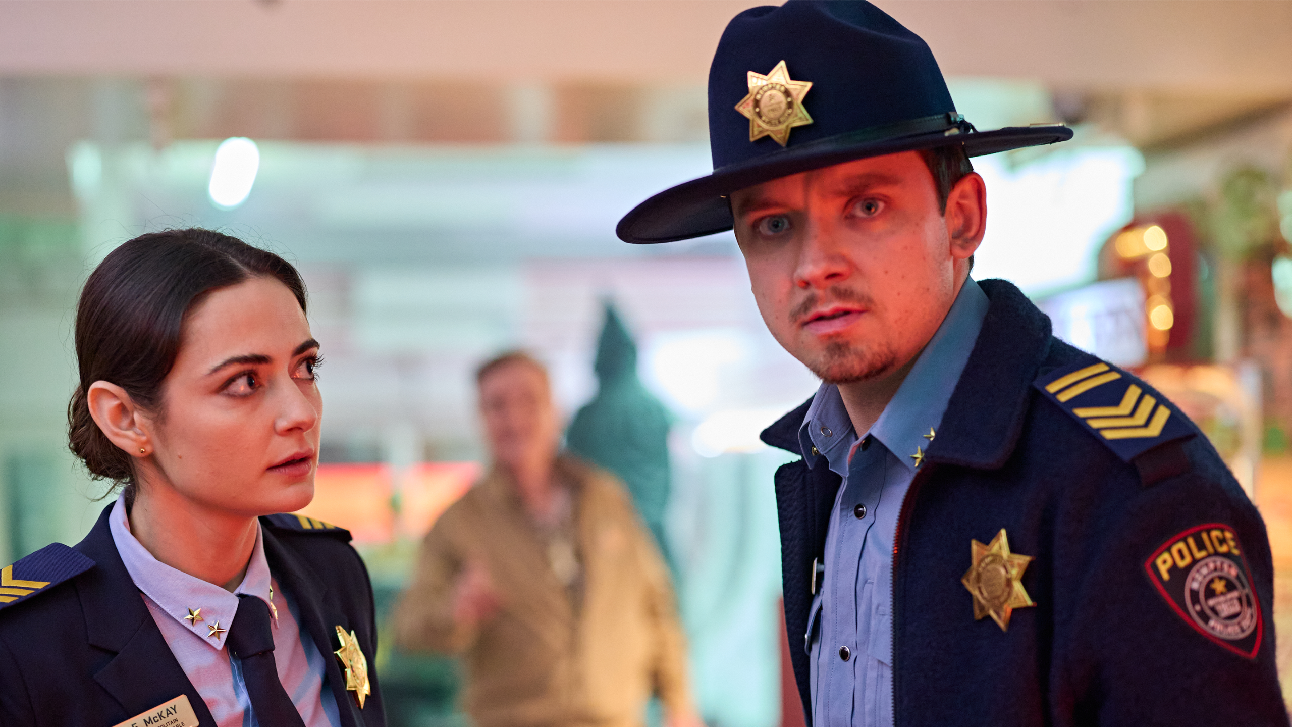 Megan Smart and Asa Butterfield as Ellie McKay and Arnold Knipps respectively 