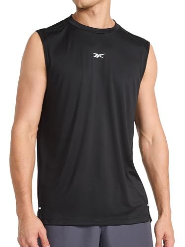 Warm-Up Solid Muscle Performance Crewneck Tank Top