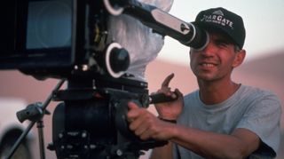 Roland Emmerich on location shooting "Stargate" in 1993. Who knew then that it would live on for so long?!