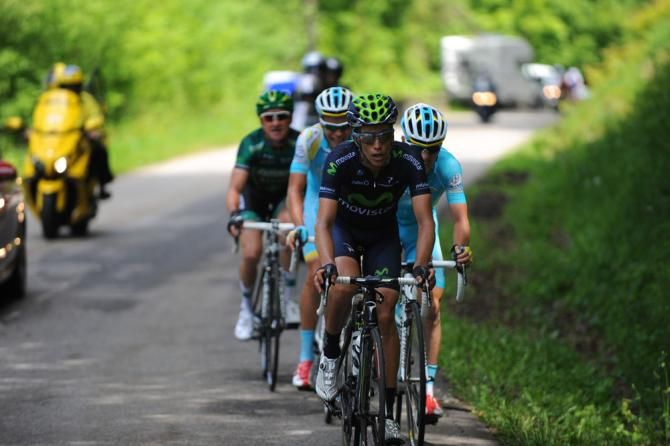 And then there were four - Jos&eacute; Herrada (Movistar), Astana teammates Egor Silin and Kevin Seeldraeyers, plus Thomas Voeckler (Europcar) would remain off the front through to the finish
