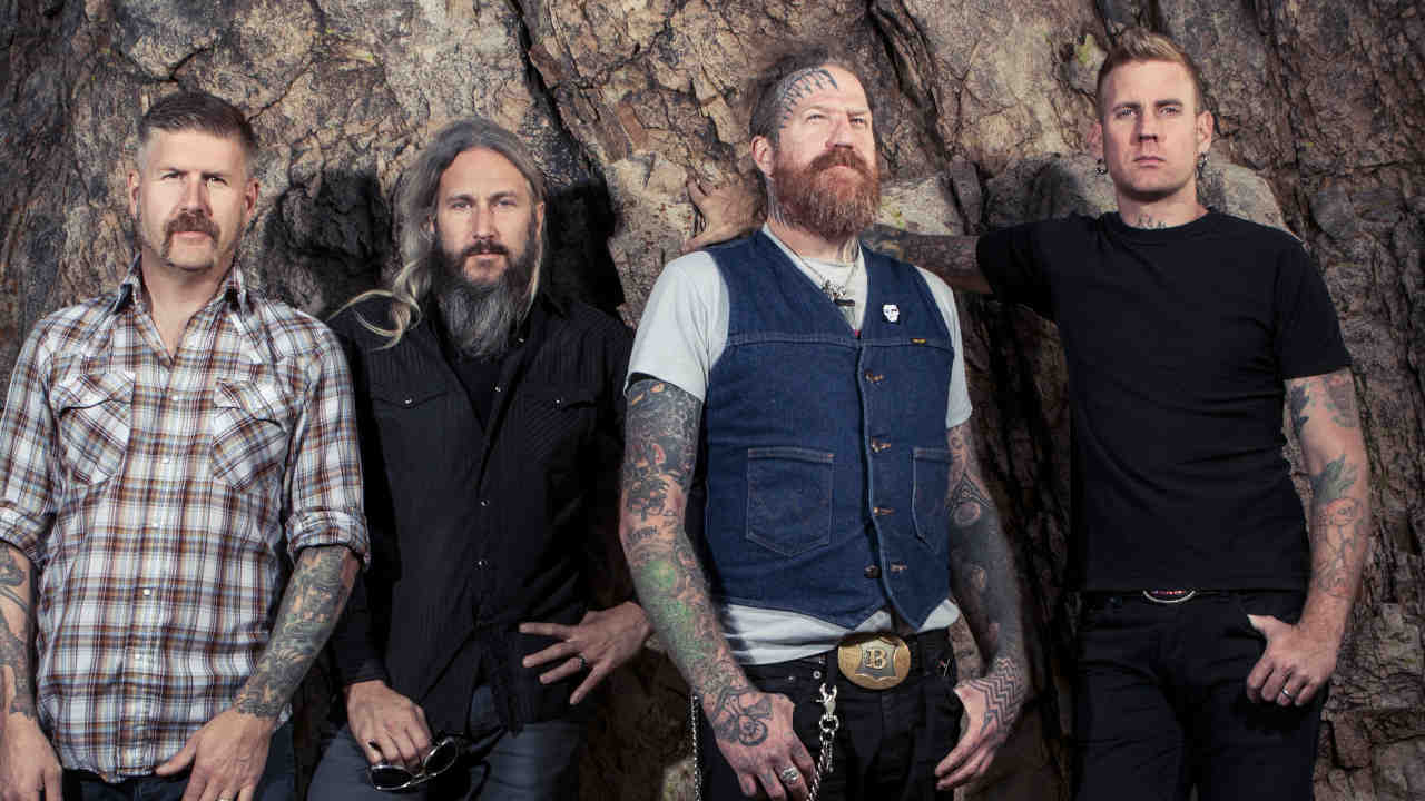 Mastodon posing for a photograph in 2017